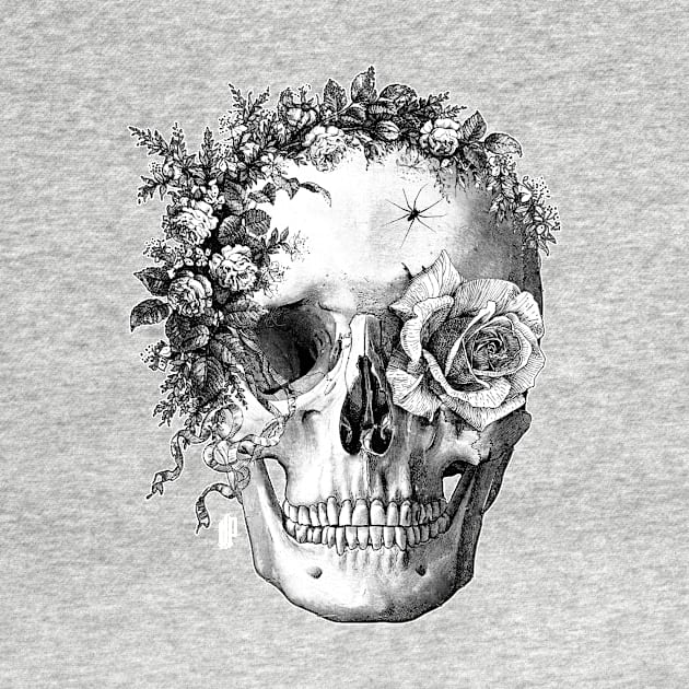 Skull Flowers by Up_Design